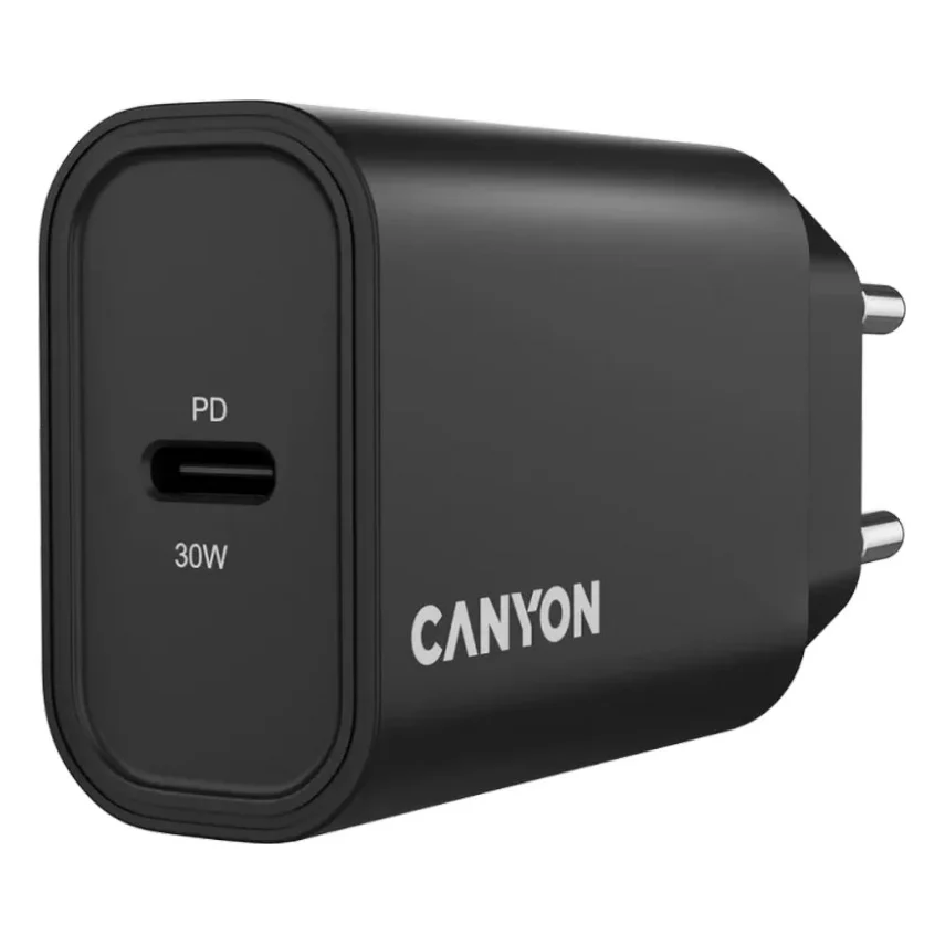 Зарядний пристрій Canyon USB-C PD30W OnCharge Black (CNE-CHA30CLB) — фото 5