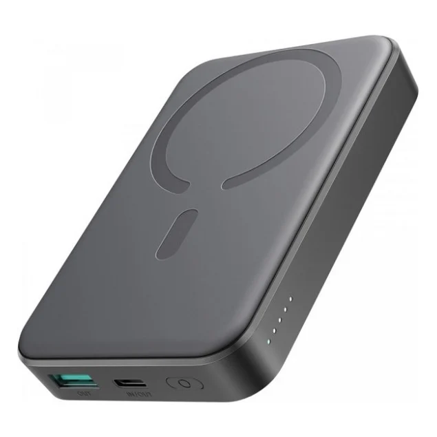 Батарея універсальна Joyroom Magnetic Wireless 10000mAh 20W PD, QC, USB-C In/Out Black (JR-W020 / 6941237118455)