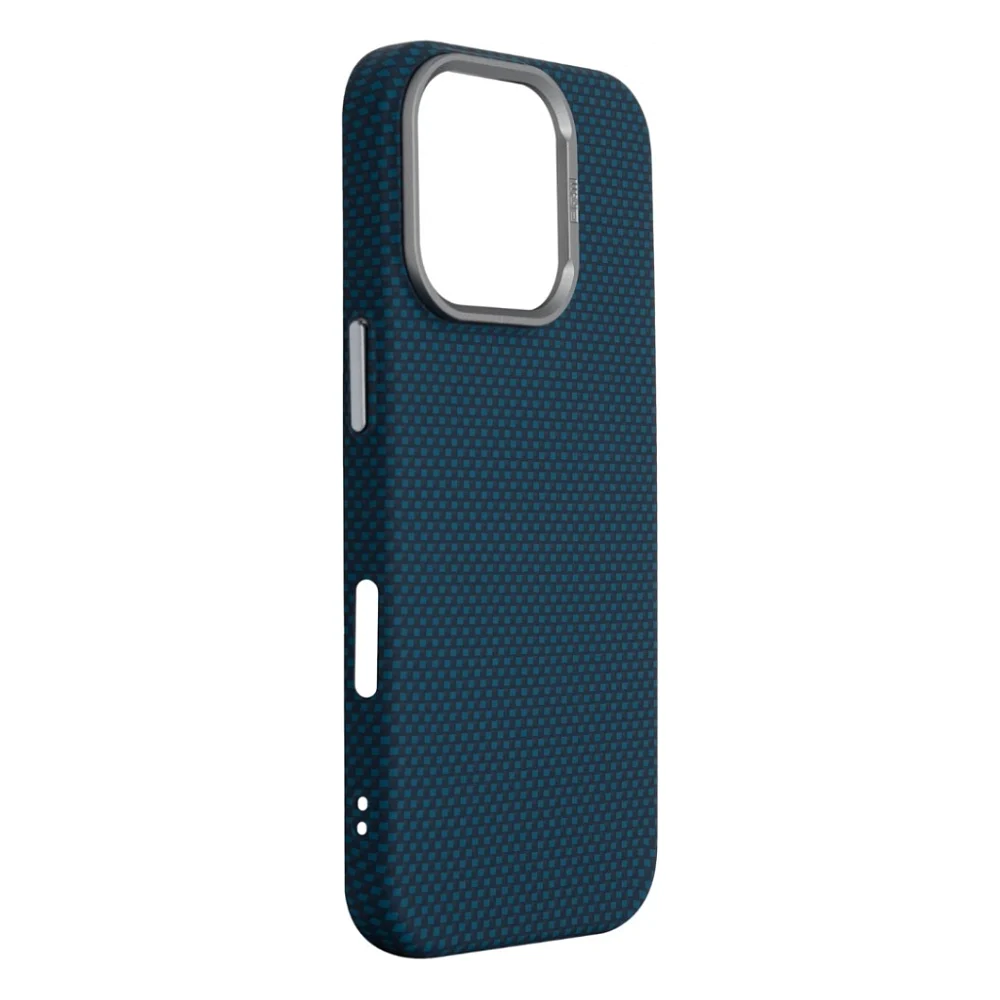 Чохол до мобільного телефона Armorstandart LikeCarbon2 MagCase Apple iPhone 16 Pro Kevlar Dark Blue (ARM88594) — фото 3