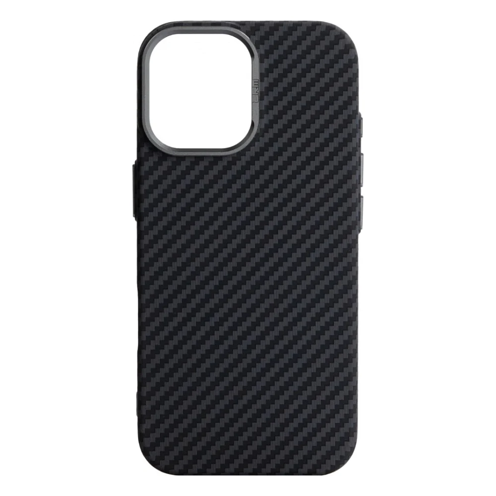 Чохол до мобільного телефона Armorstandart LikeCarbon2 MagCase Apple iPhone 17 Carbon Black (ARM86257)