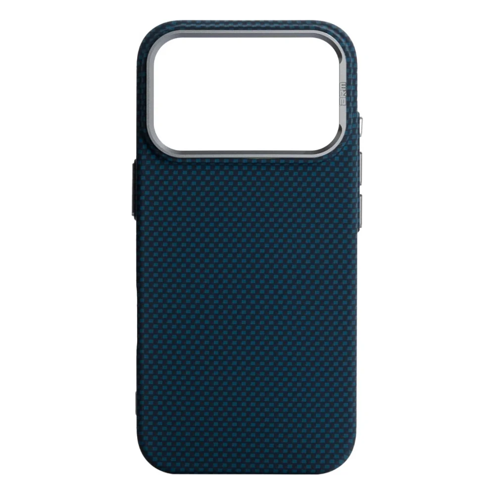 Чохол до мобільного телефона Armorstandart LikeCarbon2 MagCase Apple iPhone 17 Pro Kevlar Dark Blue (ARM88554)