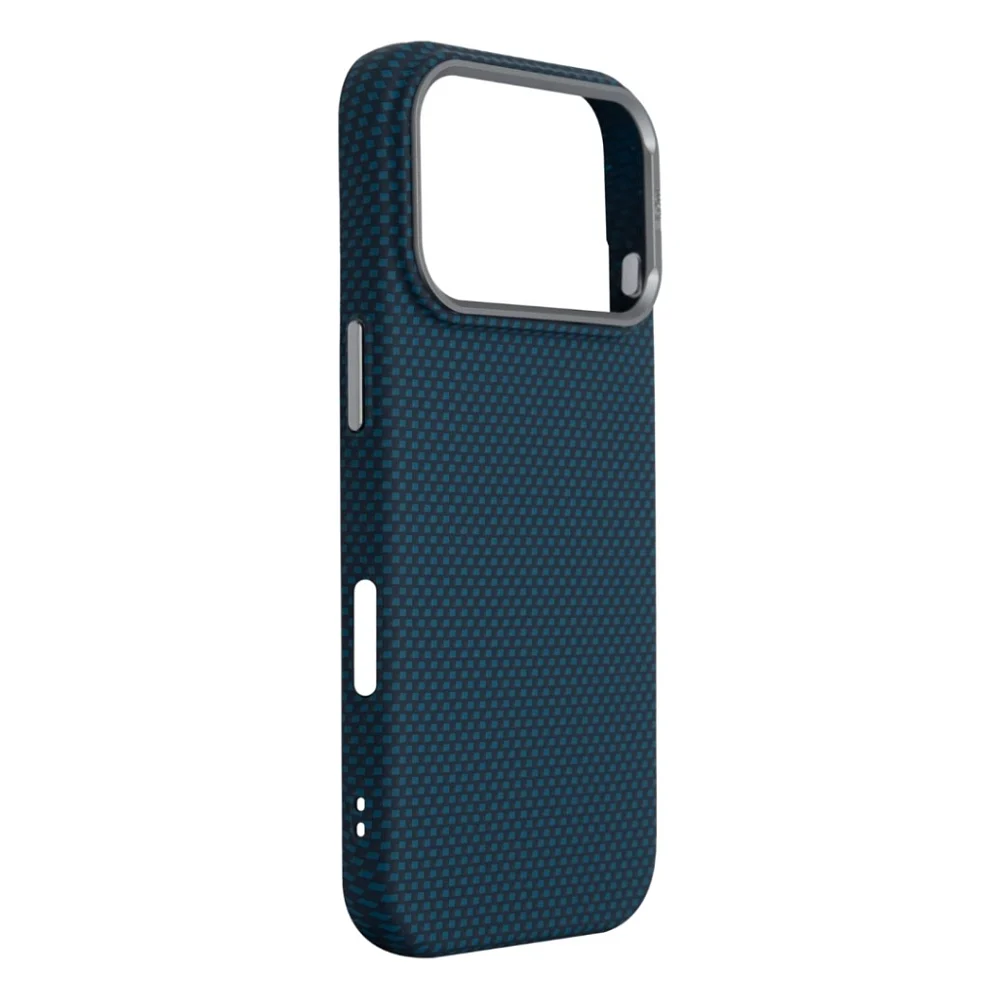 Чохол до мобільного телефона Armorstandart LikeCarbon2 MagCase Apple iPhone 17 Pro Kevlar Dark Blue (ARM88554) — фото 3