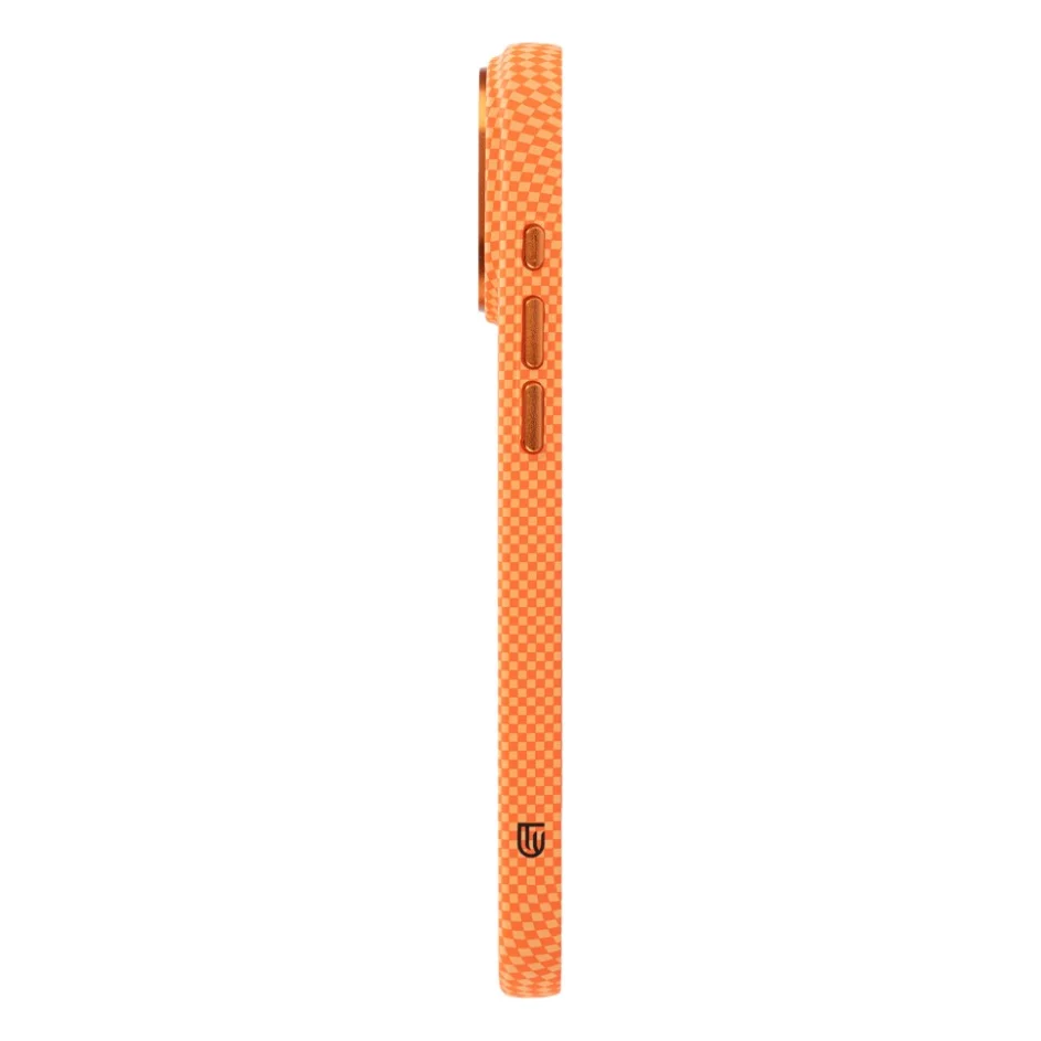 Чохол до мобільного телефона Armorstandart LikeCarbon2 MagCase Apple iPhone 17 Pro Kevlar Orange (ARM88556) — фото 6