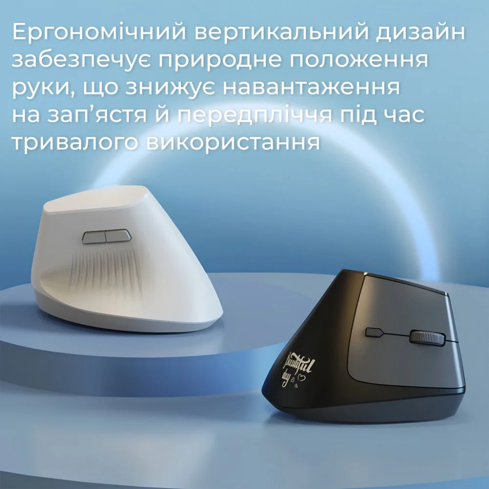Мишка Ajazz i300 Wireless/Bluetooth/USB White (i300-W) — фото 9