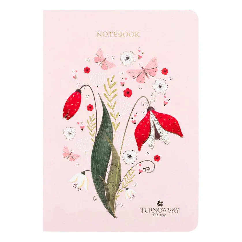 Книга записна Axent A5 TR Secret Garden 1, 80 аркушів клітинка (8700-17-A-TR)
