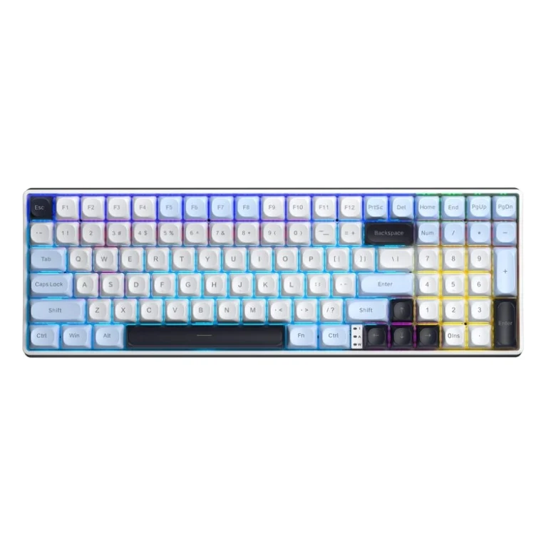 Клавіатура Aula S100pro RGB KRGD Brown Switch Wireless/Bluetooth/Type-C UA White/ Black (6948391205755)