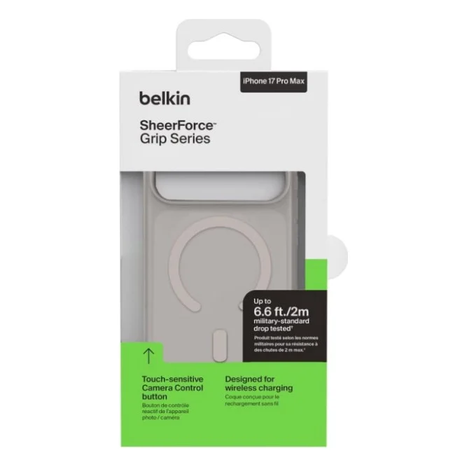 Чохол до мобільного телефона Belkin Magnetic Protective Grip iPhone 17 Pro Max Sand (MSA036HQSA) — фото 9