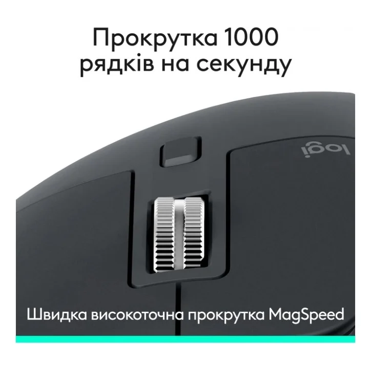 Мишка Logitech MX Master 3S Performance Wireless/Bluetooth Graphite (910-007501) — фото 3