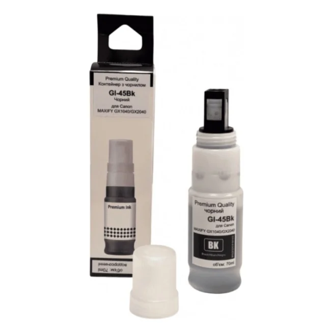 Чорнило Premium Quality Canon GI-45 70 ml Black, MAXIFY GX1040/GX2040 (70265163)
