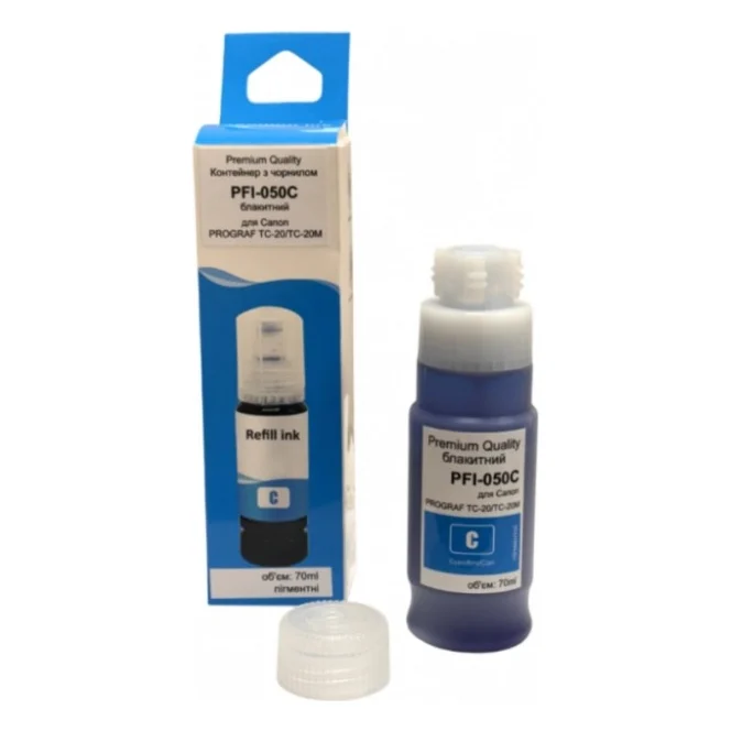 Чорнило Premium Quality Canon PFI-050C 70 ml, imagePROGRAF TC-20/TC-20M (70265165)