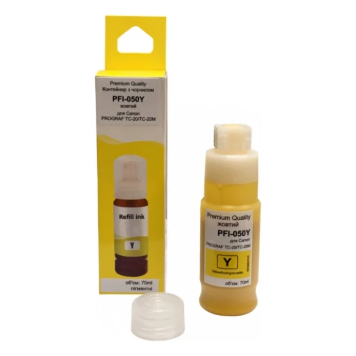 Чорнило Premium Quality Canon PFI-050Y 70 ml, imagePROGRAF TC-20/TC-20M (70265167)