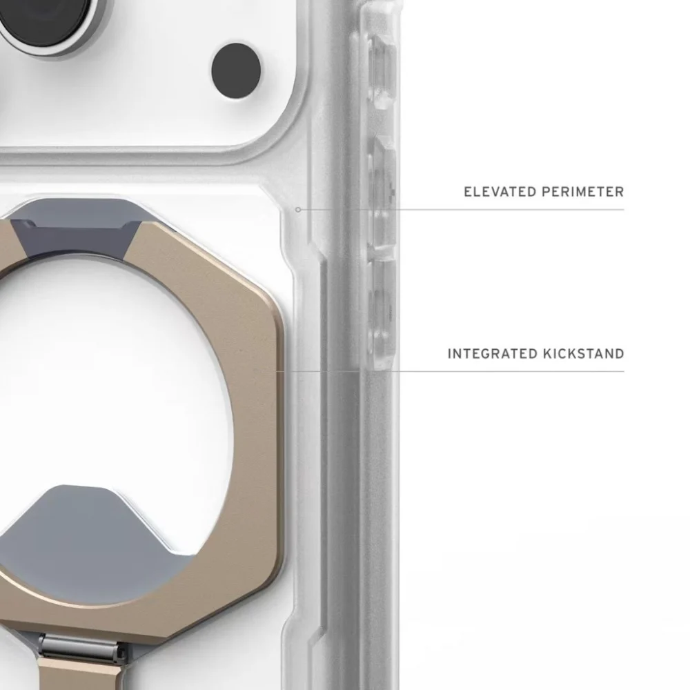 Чохол до мобільного телефона UAG Plasma XTE MagSafe iPhone 17 Pro Clear/Titanium (114527114G36) — фото 11