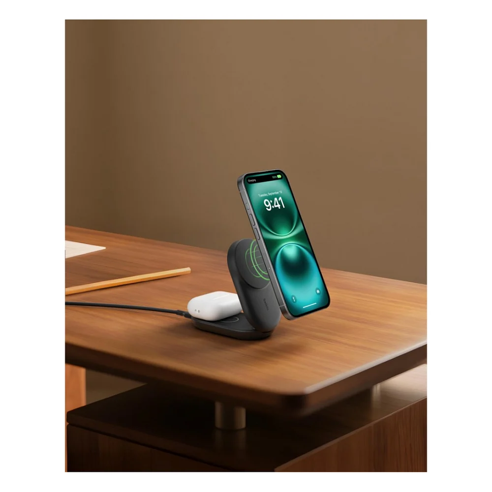 Зарядний пристрій Belkin UltraCharge Wireless 2-in-1 25W black (WIZ039KQBK) — фото 8