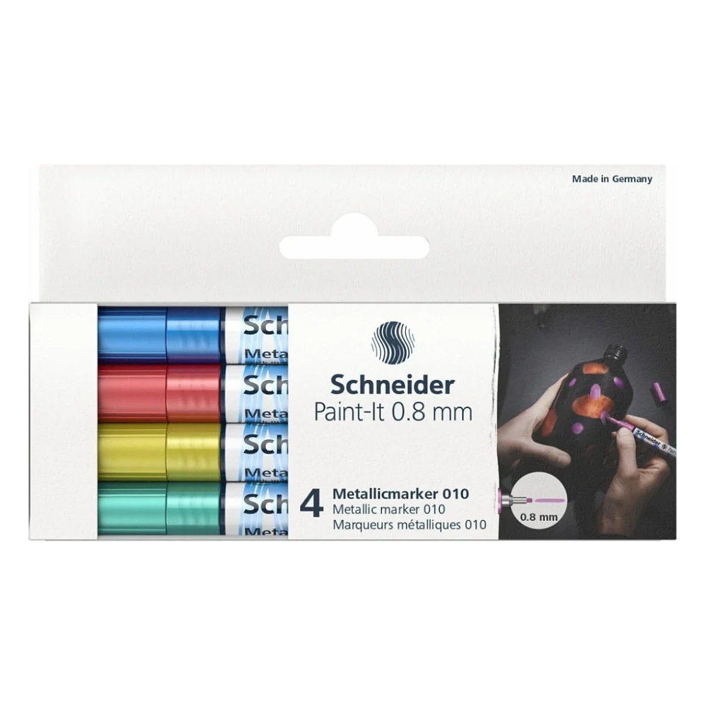 Набір маркерів Schneider металік Paint-It 0,8 мм 4 шт (ML01011502)