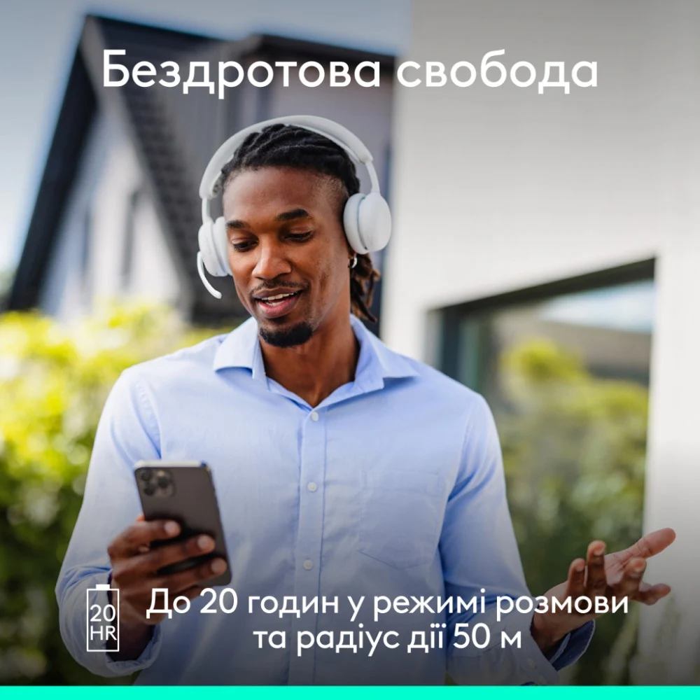 Навушники Logitech Zone Wireless 2 ES Off-White (981-001508) — фото 5