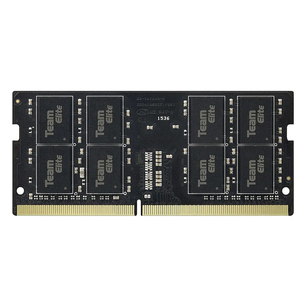 Модуль пам'яті для комп'ютера DDR4 16GB 3200 MHz Elite Black Team (TED4163200C22-S01)
