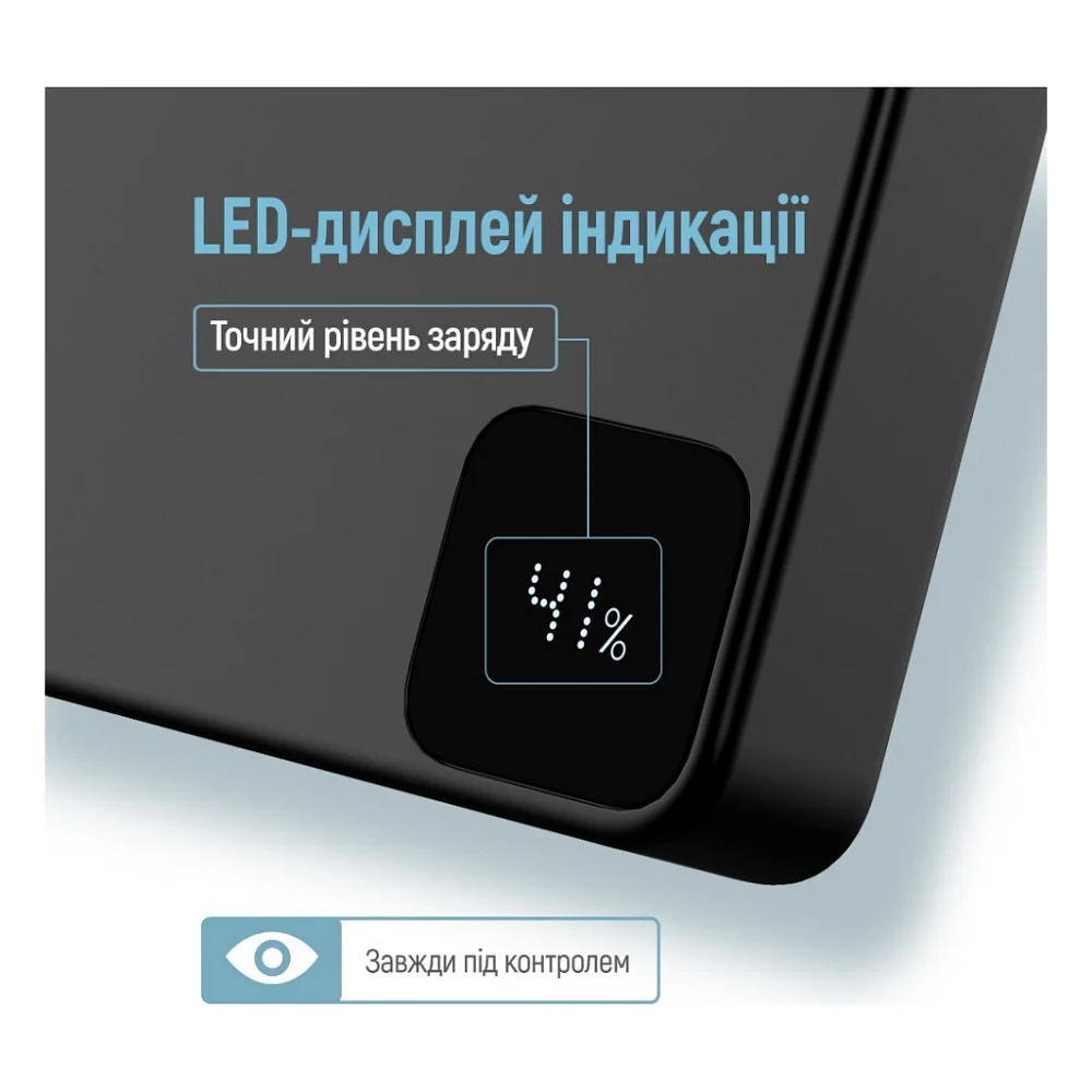 Батарея універсальна ColorWay 10 000 mAh PD/22.5W, 15W MagSafe Black (CW-PB100LPA1BK-WPDD) — фото 12