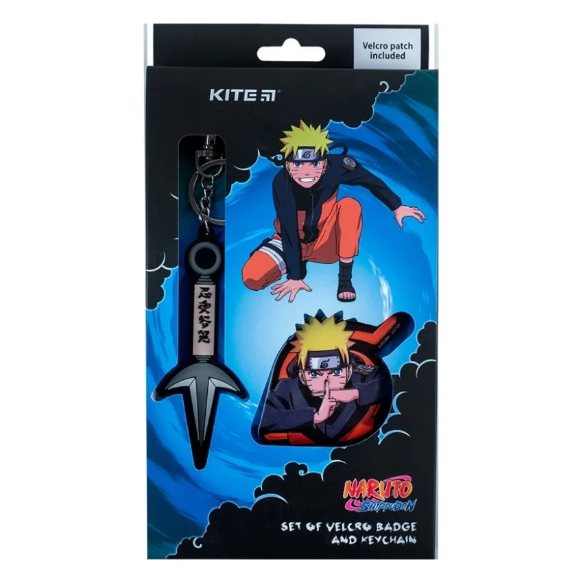Бейдж Kite набір на липучці та підвіска Naruto (NR24-3010-2)