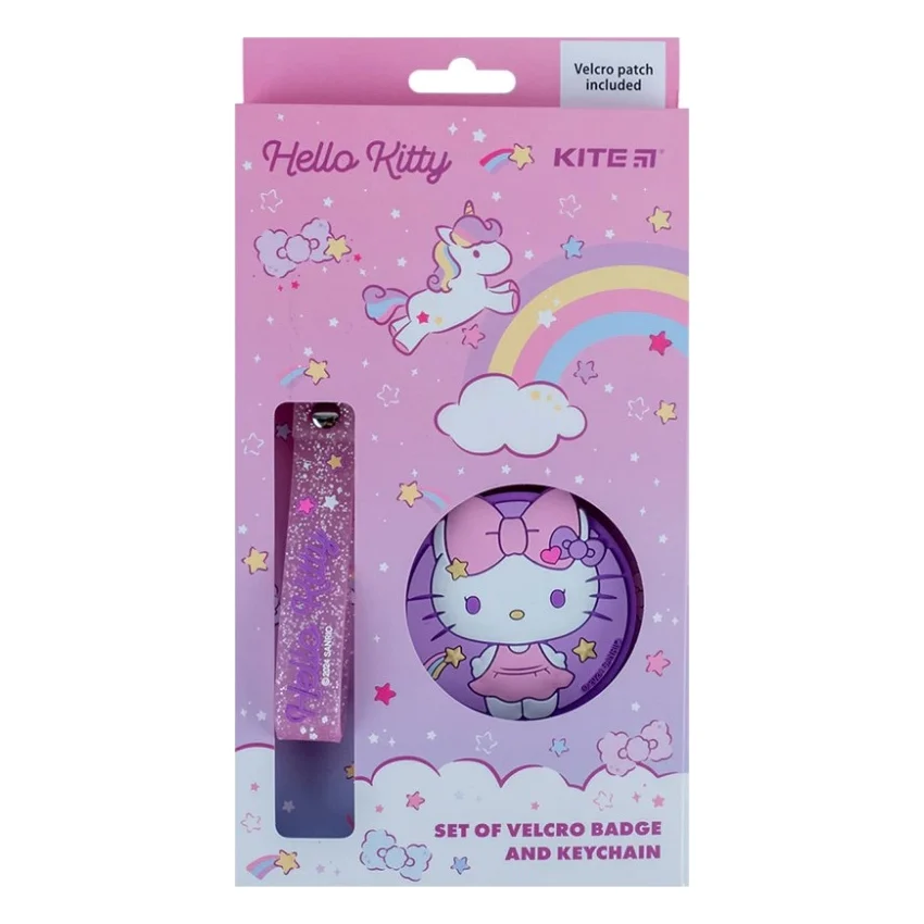 Бейдж Kite набір на липучці та підвіска Hello Kitty (HK24-3010-3)