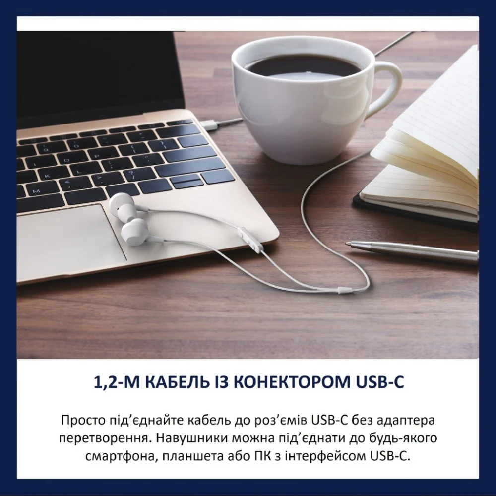 Навушники Philips AE5008WT/00 USB-С White (TAE5008WT/00) — фото 6