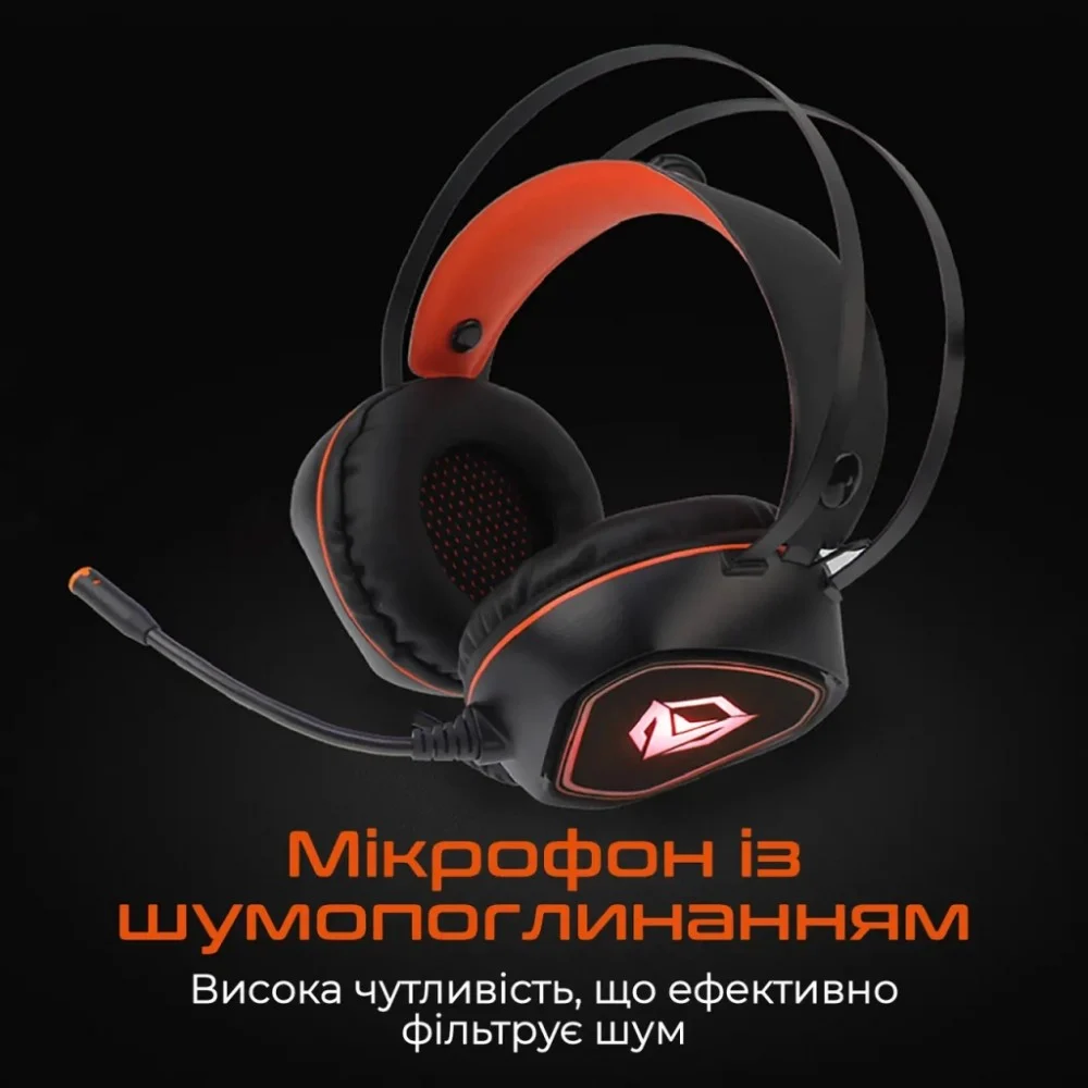 Навушники Meetion HP020 Black/Orange (MT-HP020-A) — фото 4