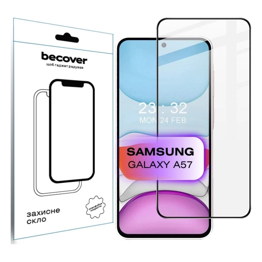 Скло захисне BeCover Samsung Galaxy A57 SM-A576 Black (714918)