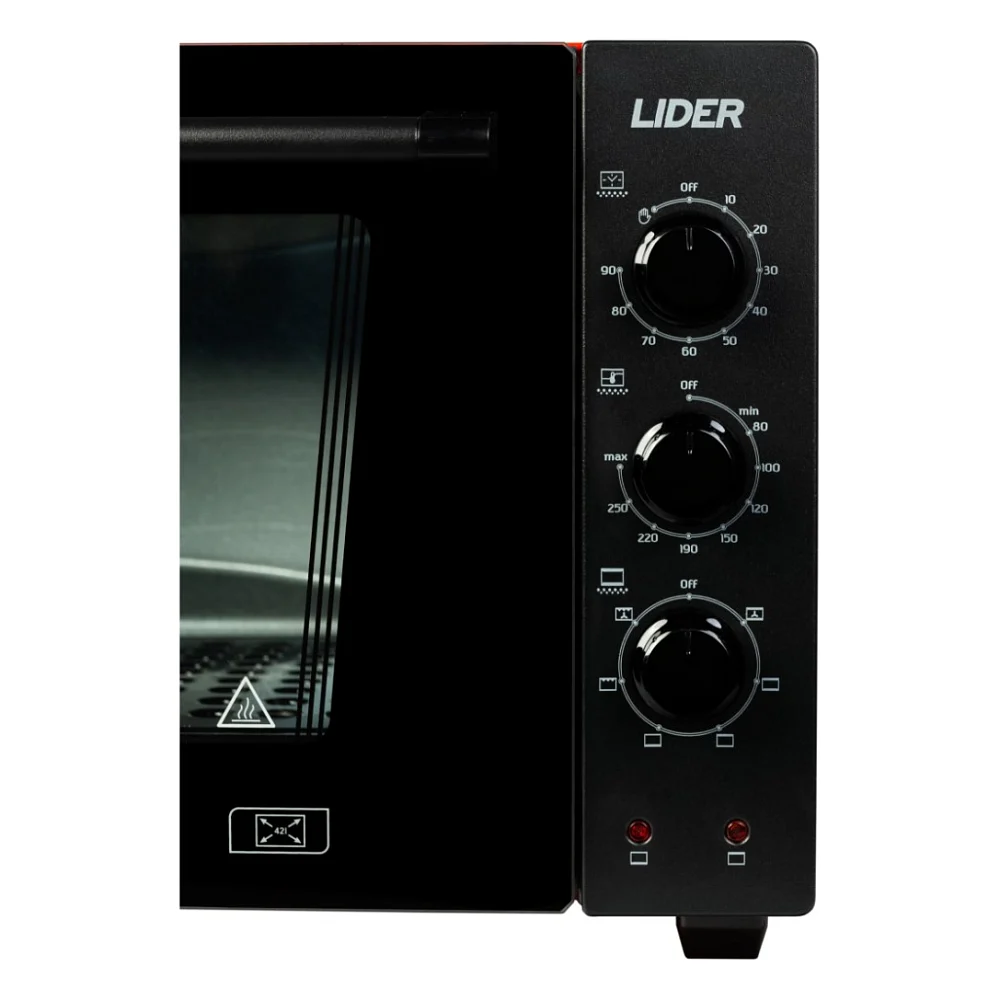 Електропіч LIDER 4223 LUX Black-Red — фото 4