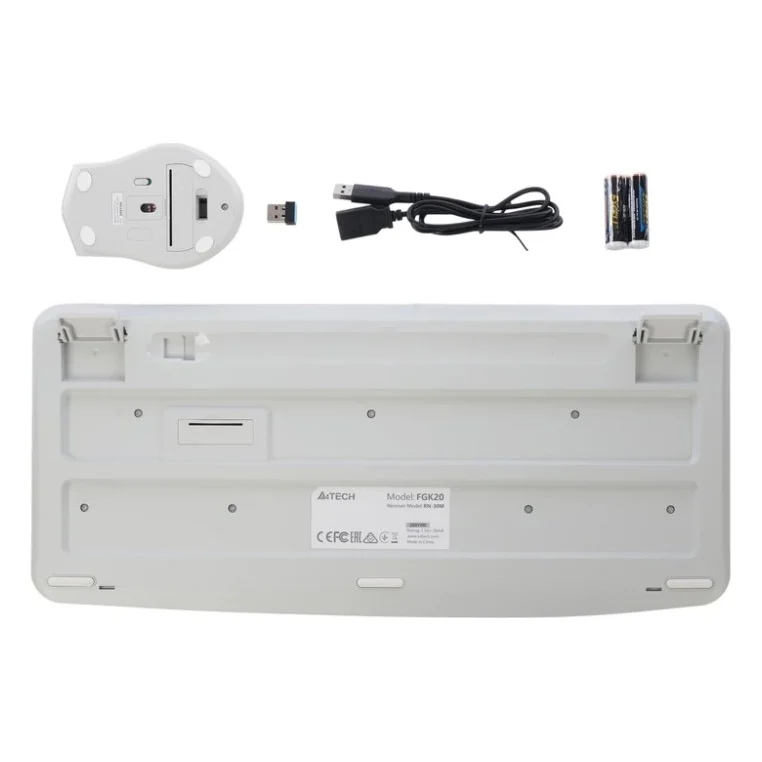 Комплект A4Tech FG2500S Plus Wireless UA White — фото 7
