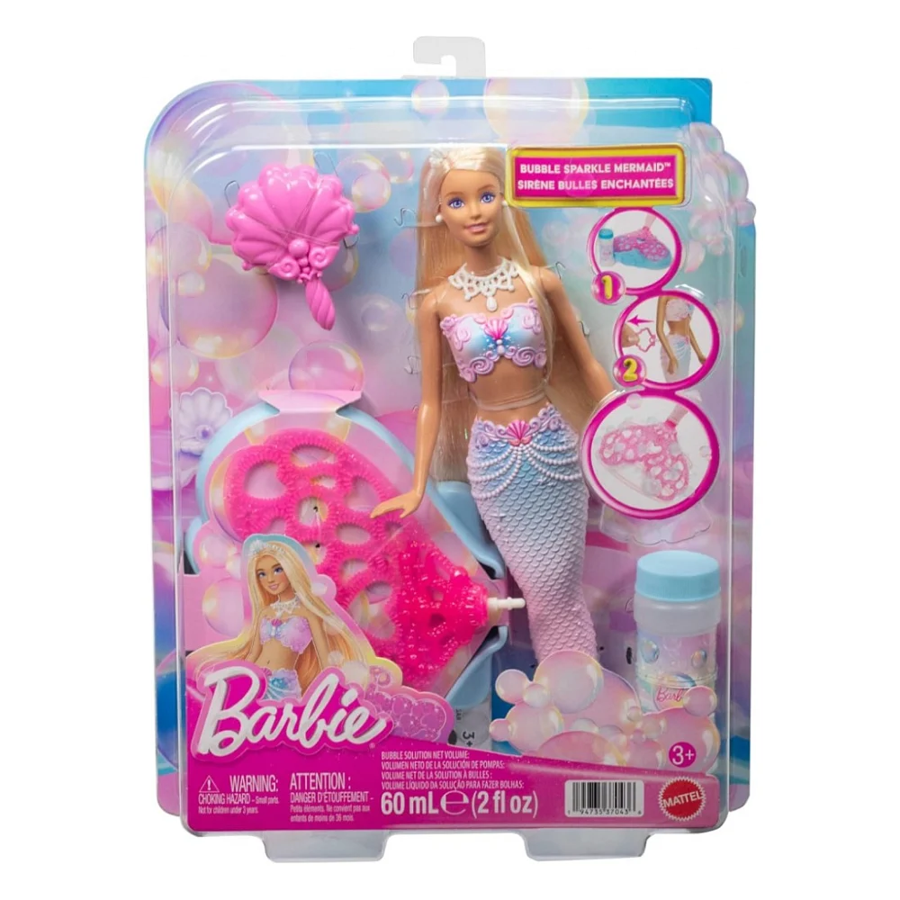 Лялька Barbie Русалонька Фантастичний світ Бульбашкове шоу (JLW56) — фото 6