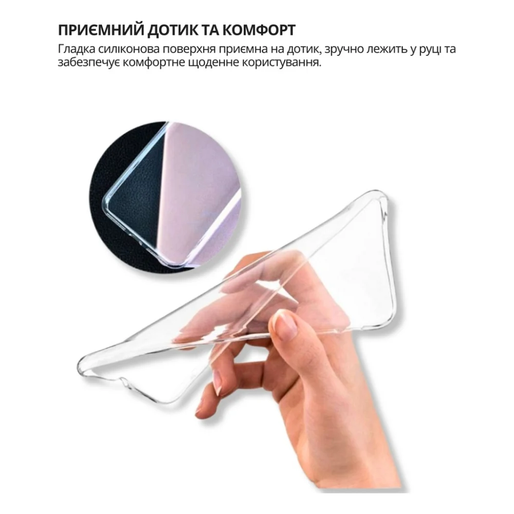 Чохол до мобільного телефона BeCover silicone Poco F7 Transparent (714910) — фото 5