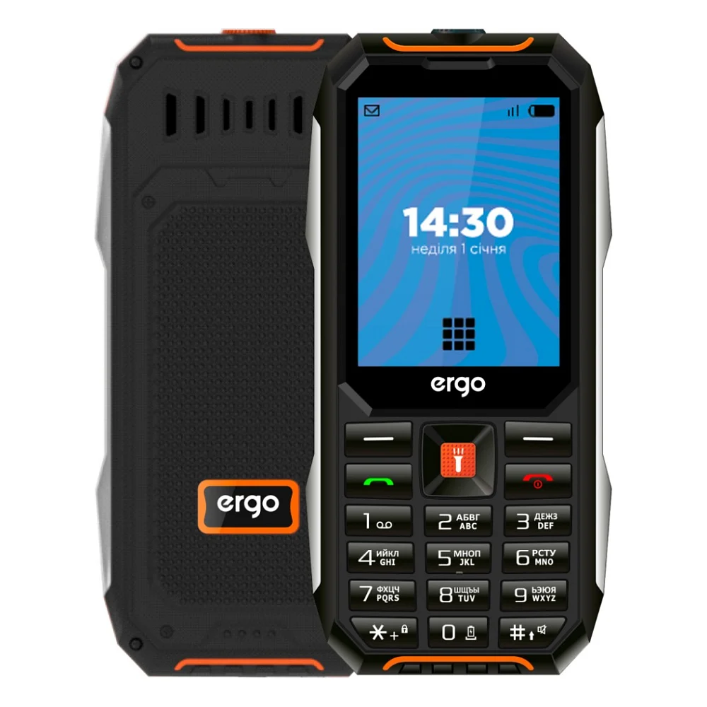 Мобільний телефон Ergo E283 Black Orange