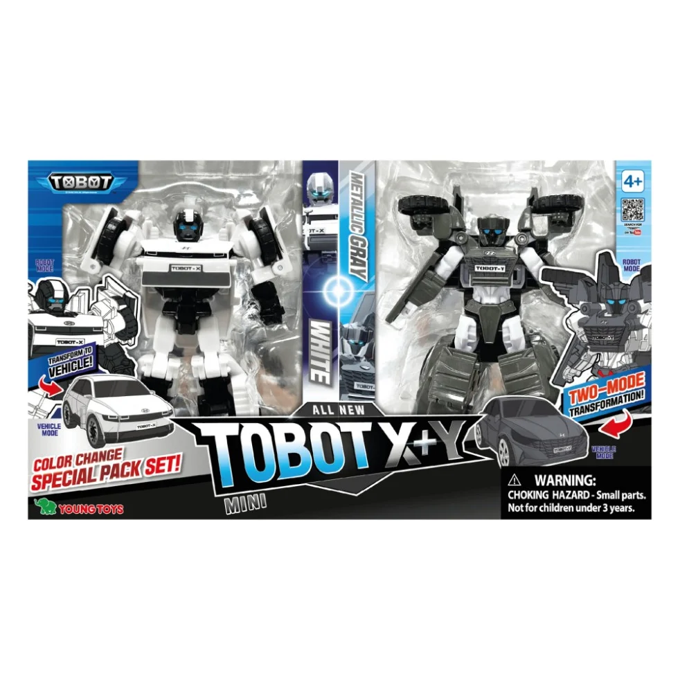 Трансформер Tobot міні S5 ТОБОТ X білий + ТОБОТ Y сірий (301166) — фото 8