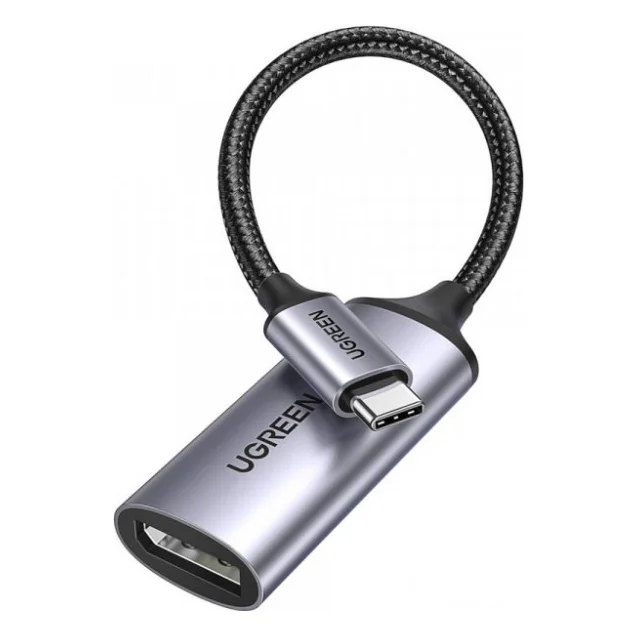Перехідник USB-C M to DisplayPort F 0.1m 8K60Hz CM654 gray Ugreen (15575)
