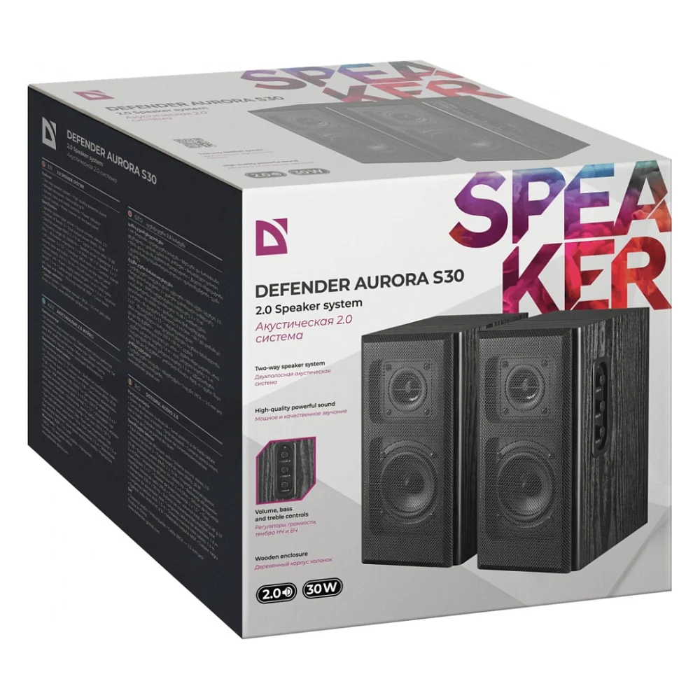 Акустична система Defender Aurora S30 30Вт USB Black (65431) — фото 12