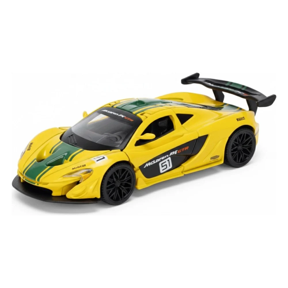 Машина TechnoDrive McLaren P1 жовтий 124 (250943MLP1YW)