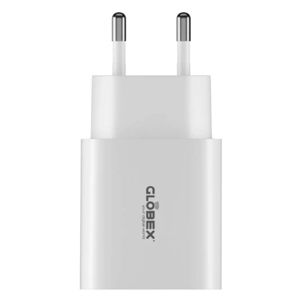 Зарядний пристрій Globex 2xUSB 12W FastPower white (12WAC)