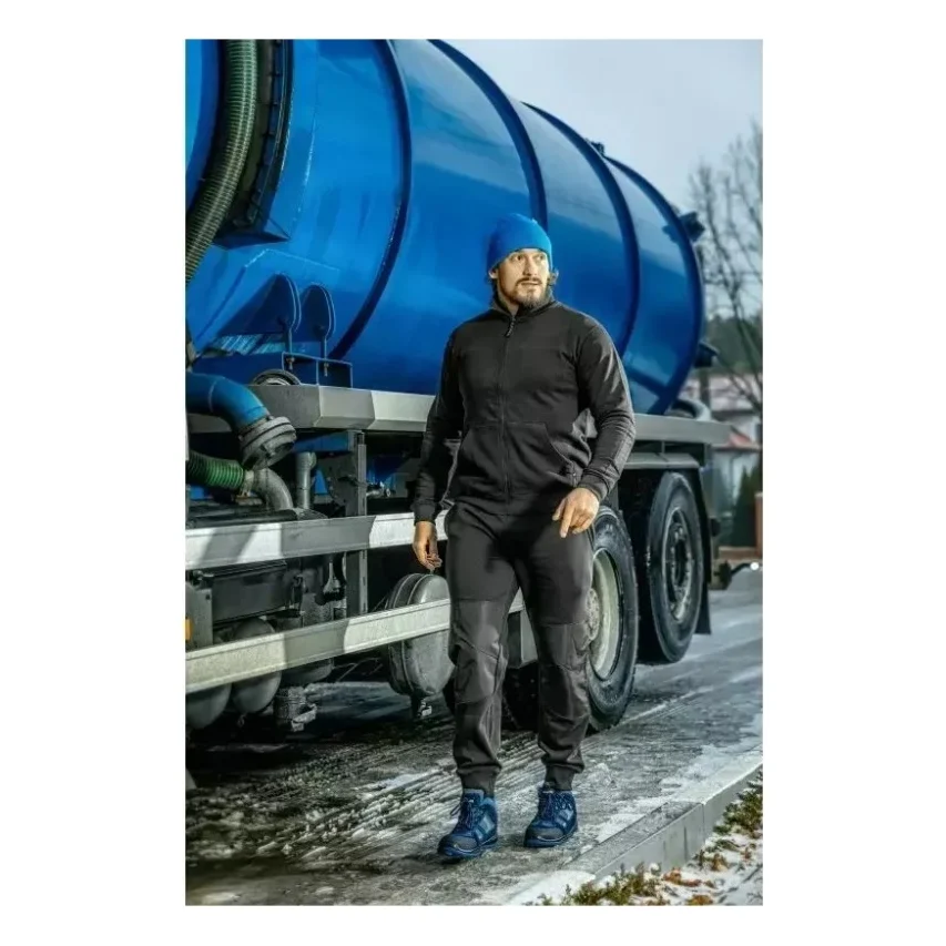 Куртка робоча Hoegert BREND HT5K438-3XL 65% бавовна/35% поліестер чорна, 3XL (58) (HT5K438-3XL) — фото 7