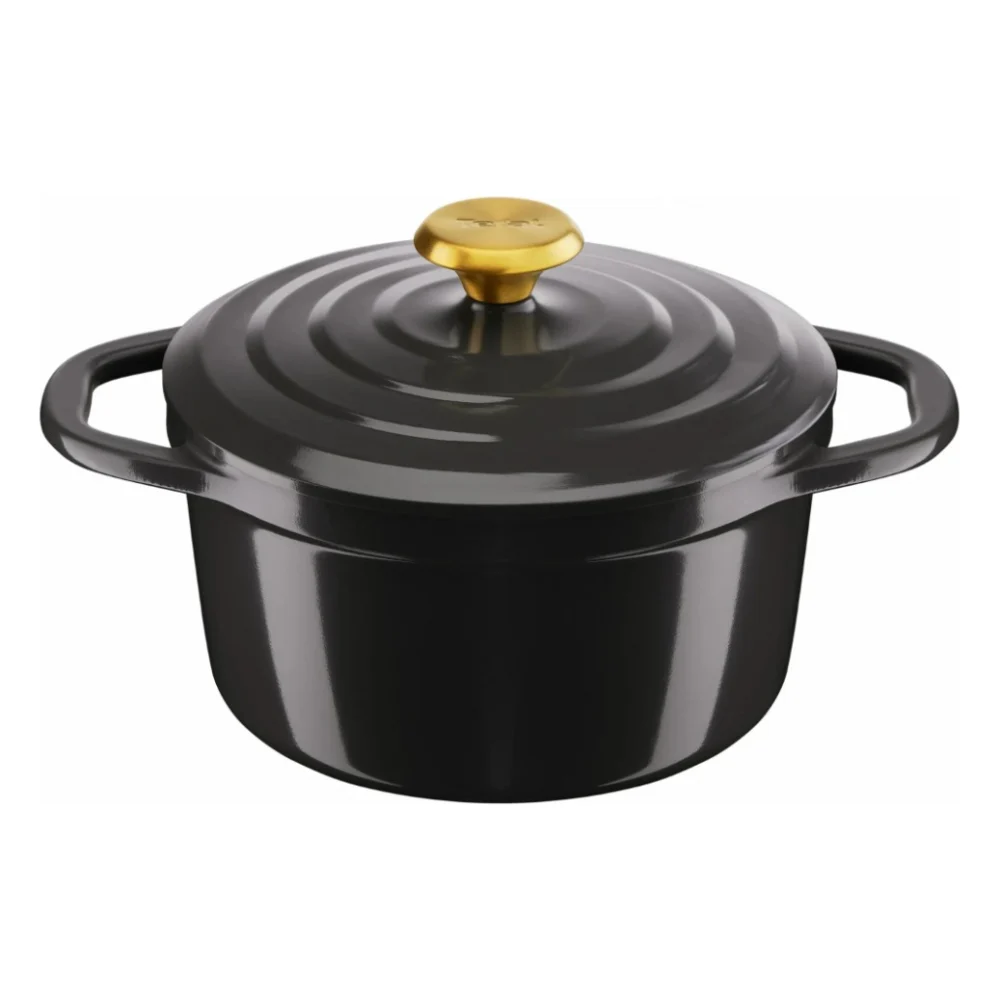 Каструля Tefal Air, з кришкою, 3.1л, алюміній, чорний (E2554404)