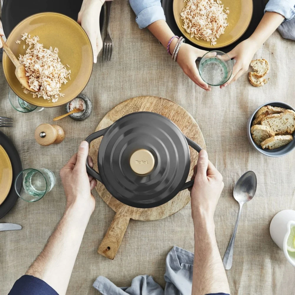 Каструля Tefal Air, з кришкою, 3.1л, алюміній, чорний (E2554404) — фото 11