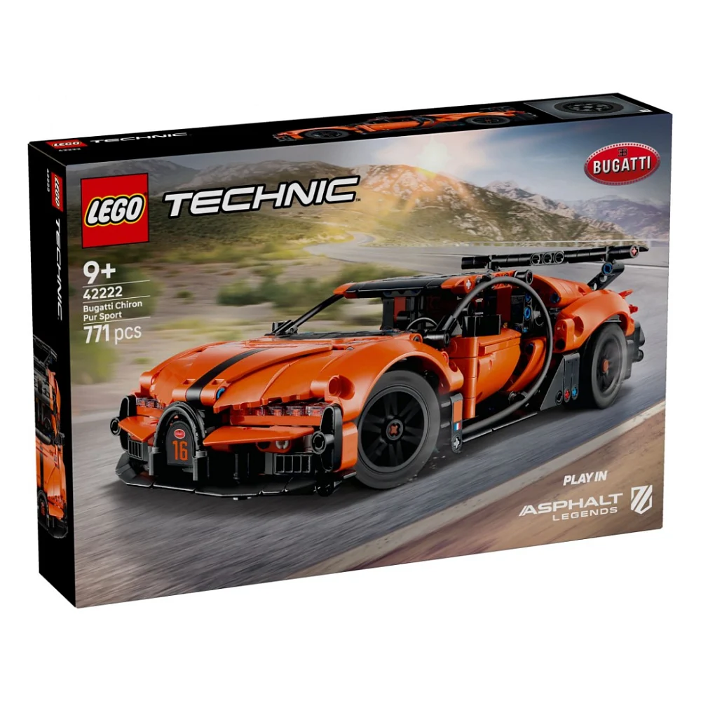 Конструктор LEGO Technic Гіперкар Bugatti Chiron Pur Sport (42222)