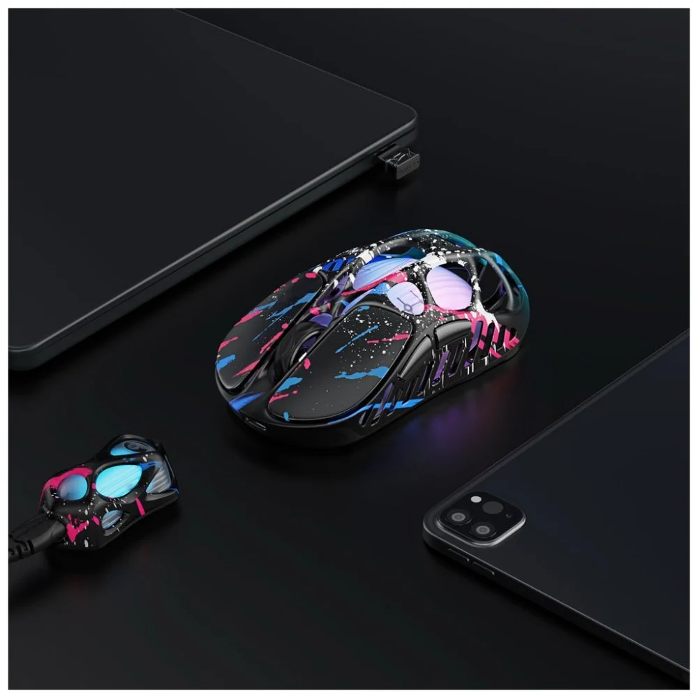 Мишка GravaStar Mercury X Pro 8K RGB Wireless/Bluetooth/USB Neon Graffiti (GS_X_PRO_CG_BLK) — фото 6