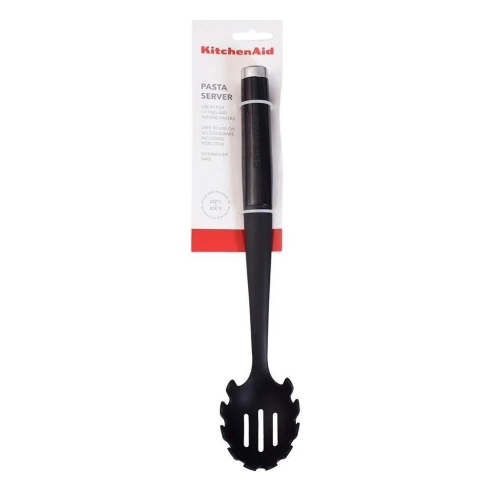 Ложка кухарська KitchenAid Classic для спагеті 33,7 см чорний (KCG005OHOBE) — фото 5