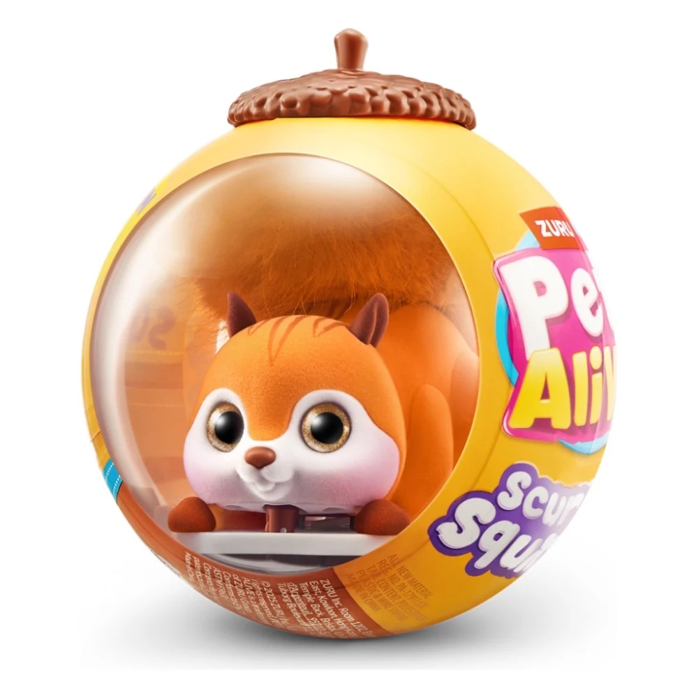 Інтерактивна іграшка Pets & Robo Alive Pets alive S1 Білочка помаранчевий (9565A)