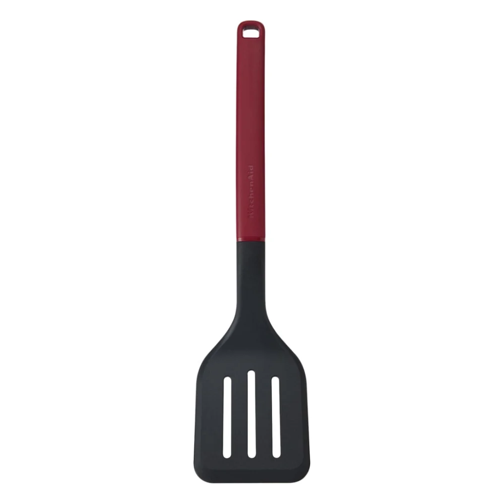 Лопатка кухонна KitchenAid Classic з прорізами 34 см червоний (KHA002OHEREG)
