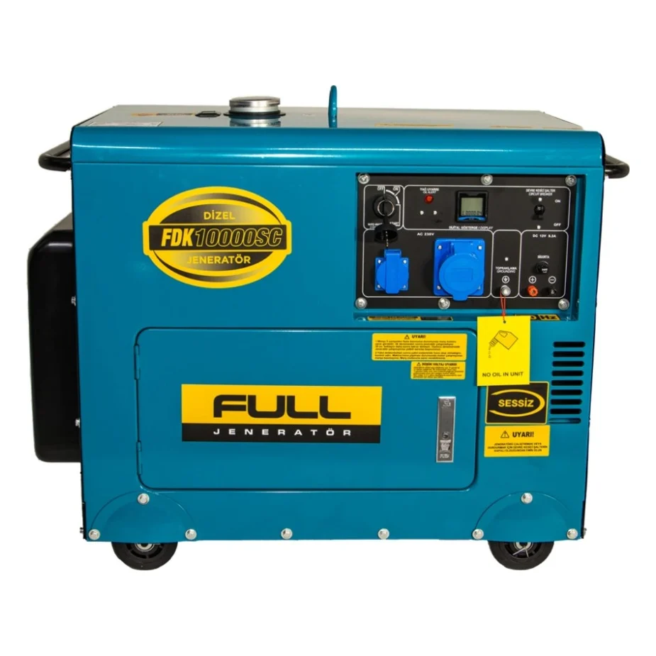 Генератор FULL дизельний FDK10000SC, 230V, 50Hz, 7.5kW, 30 л, 2л/год, ручний/електростартер (без АКБ) (FDK10000SC)