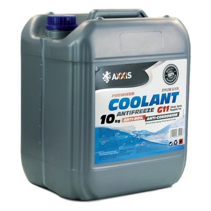 Антифриз AXXIS BLUE G11 Сoolant 10кг (AX-2012)