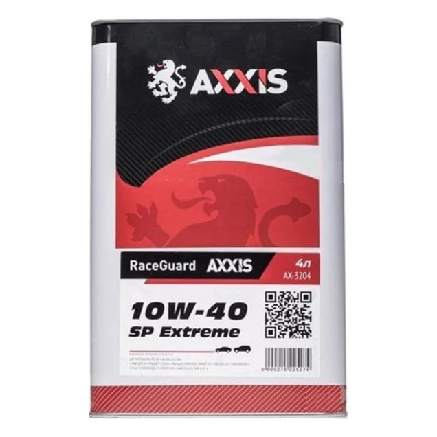 Моторна олива AXXIS 10W-40 RaceGuard SP Extreme 4л (AX-3204)