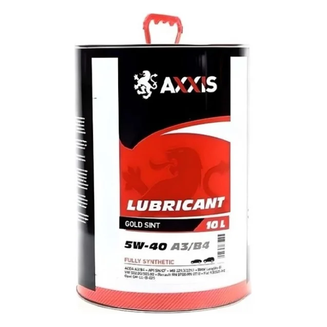 Моторна олива AXXIS 5W-40 A3/B4 Gold Sint 10л (ax-1002)