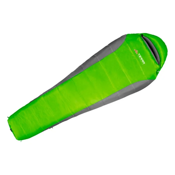 Спальний мішок Terra Incognita Siesta Long 100 R зелений/сірий (4823081501497)
