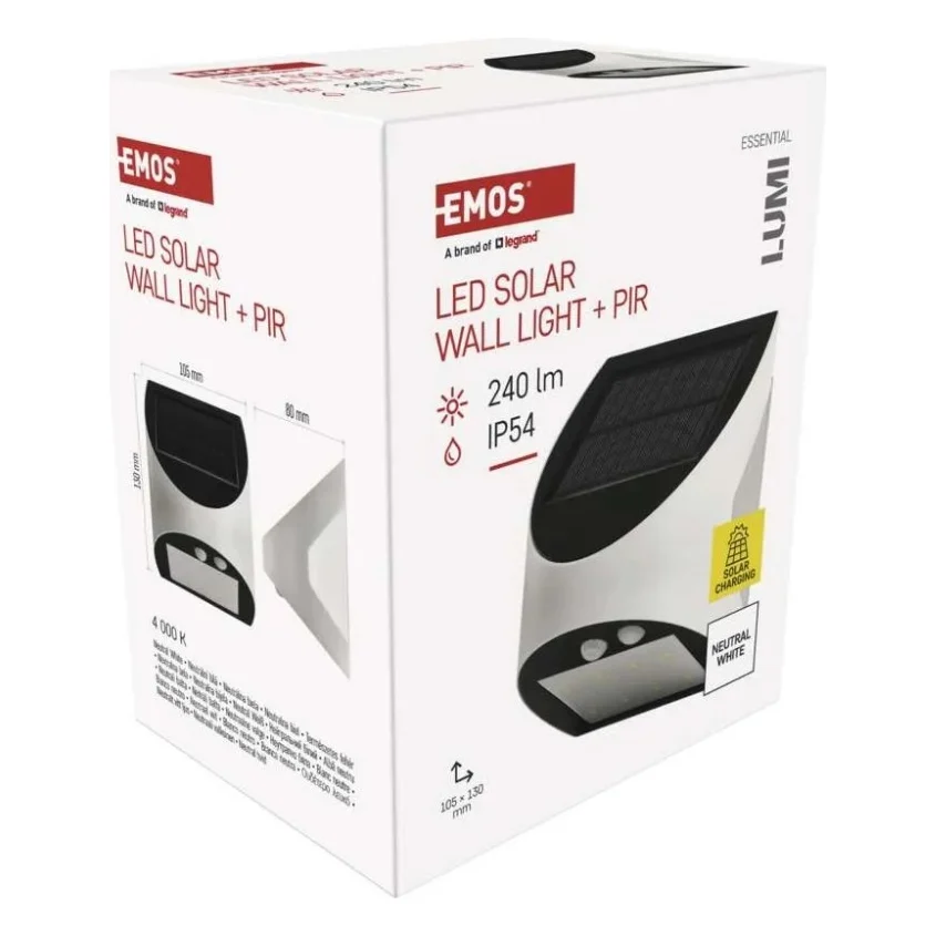 Світильник EMOS 240 лм IP54 4000K PIR (ZG172S) — фото 8